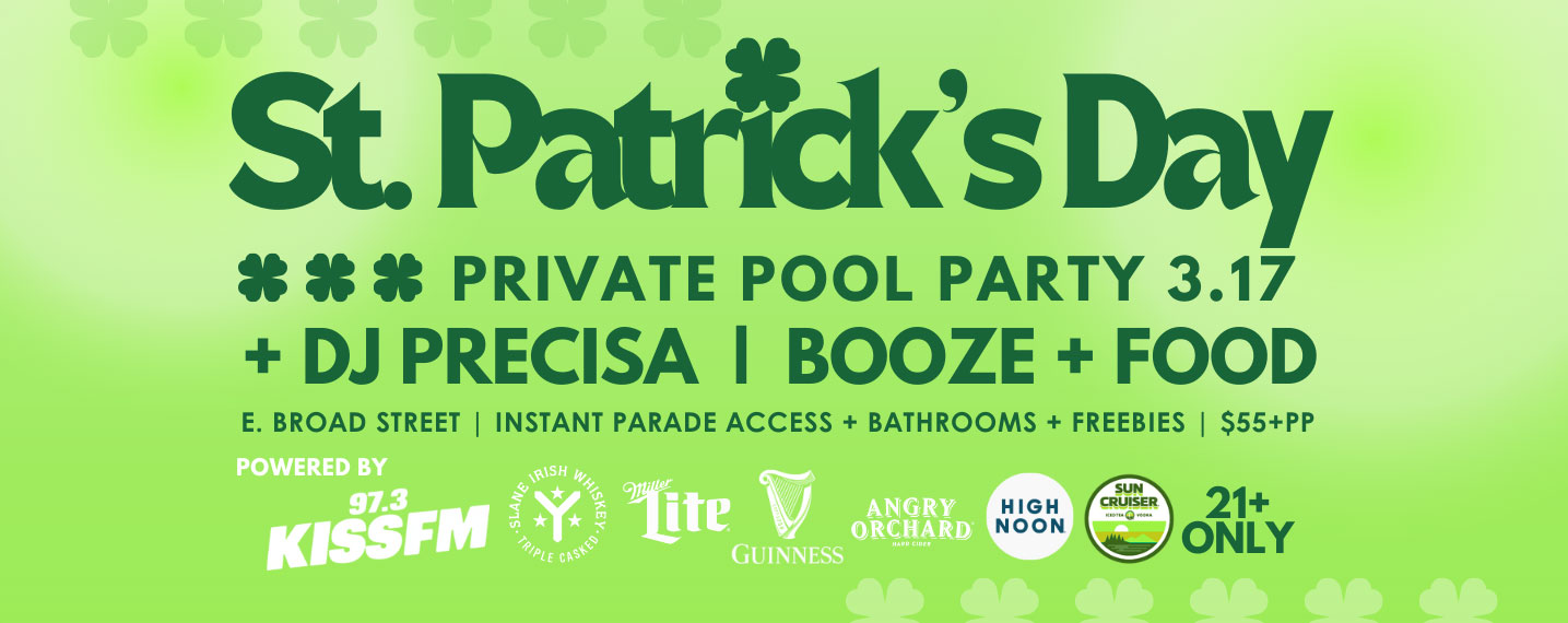 St Pactricks Day Pool Party 3/17/25